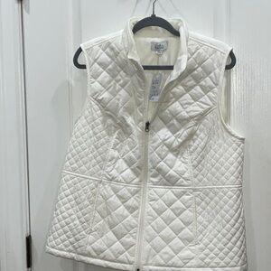 Croft & Barrow Women's White Quilted Vest